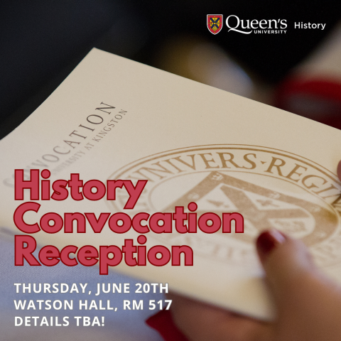 An image of a pair of hands holding a Queen's Convocation programme