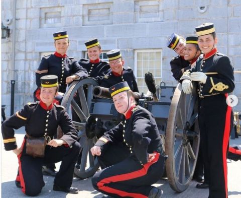 Employees of Fort Henry in uniform