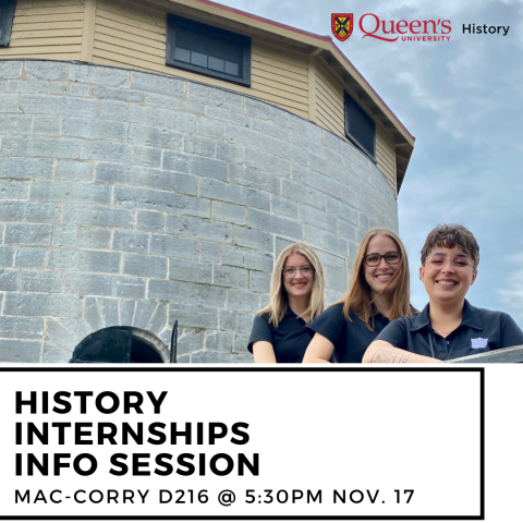 An image of students outside of Murney Tower Museum
