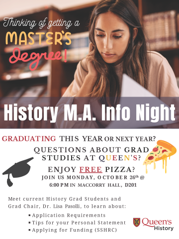 image History MA info night