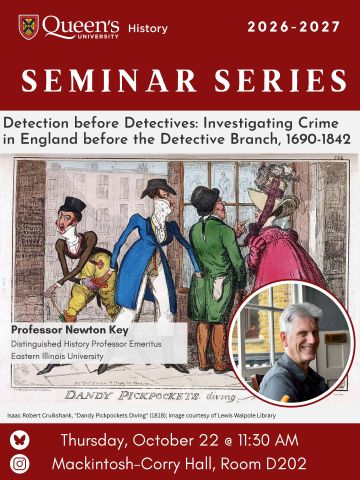 Poster for Newton Key's Seminar Series Talk