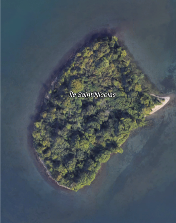 Google Maps image of Ile Saint-Nicolas