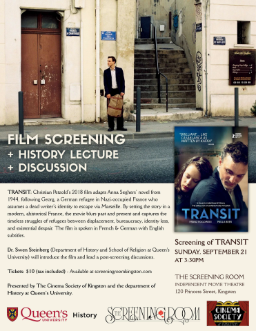 Poster advertising the film screening and discussion session