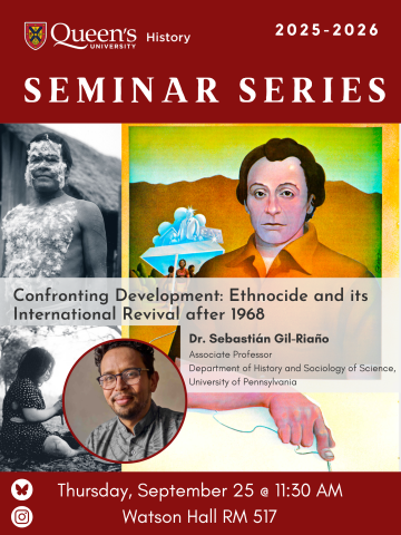 Poster for "Confronting Development: Ethnocide and its International Revival after 1968