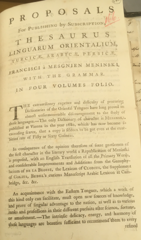 A page from a book from the early modern British Empire