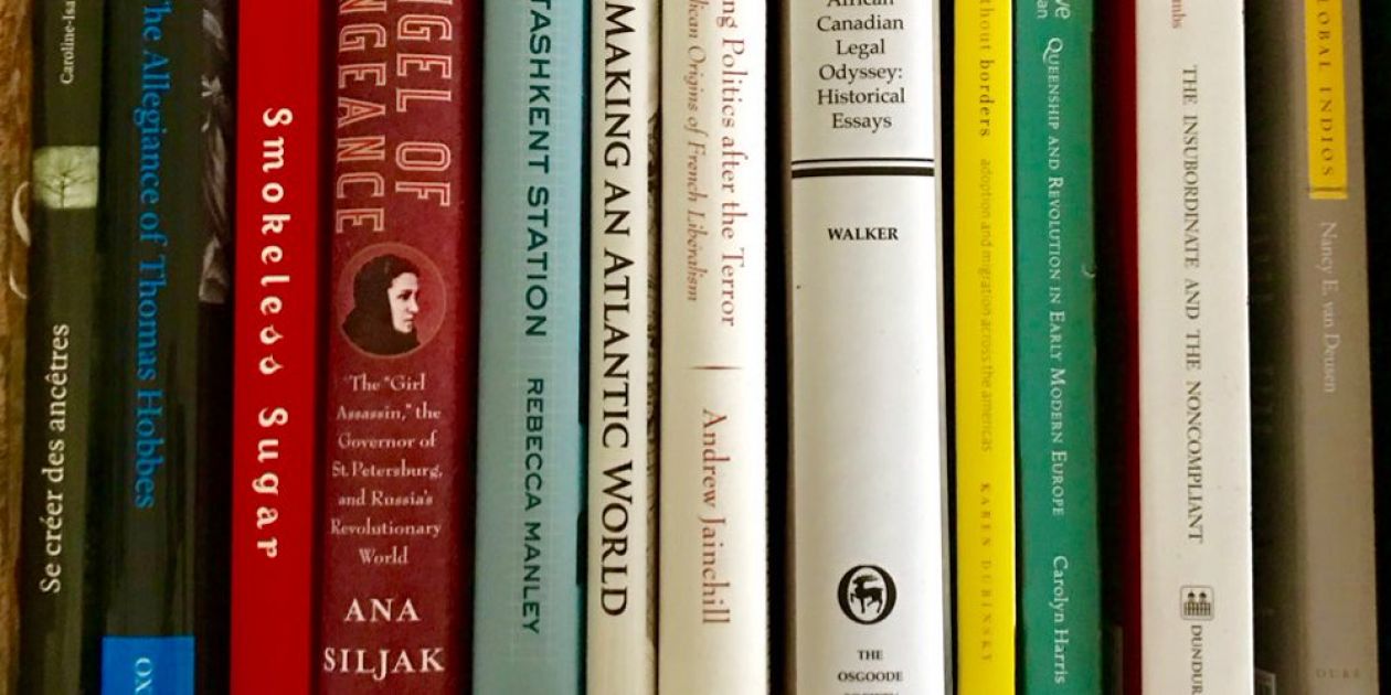 Image of books published by faculty 