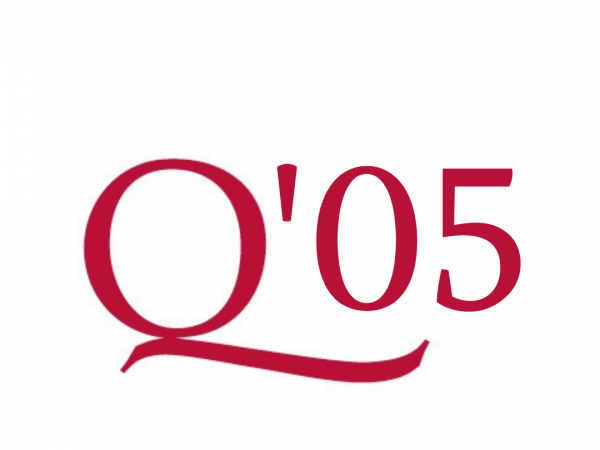 An image of the Queen's red Q beside graduating year 2005