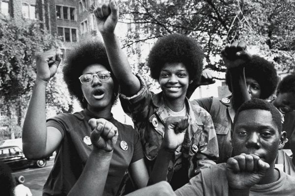 Image of young black Americans at the Revolutionary People's Constitutional Convention in 1970 