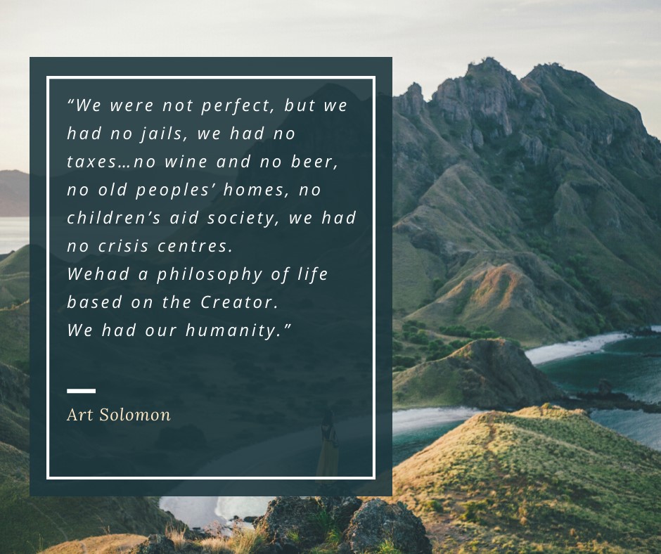 Quote from Art Solomon.