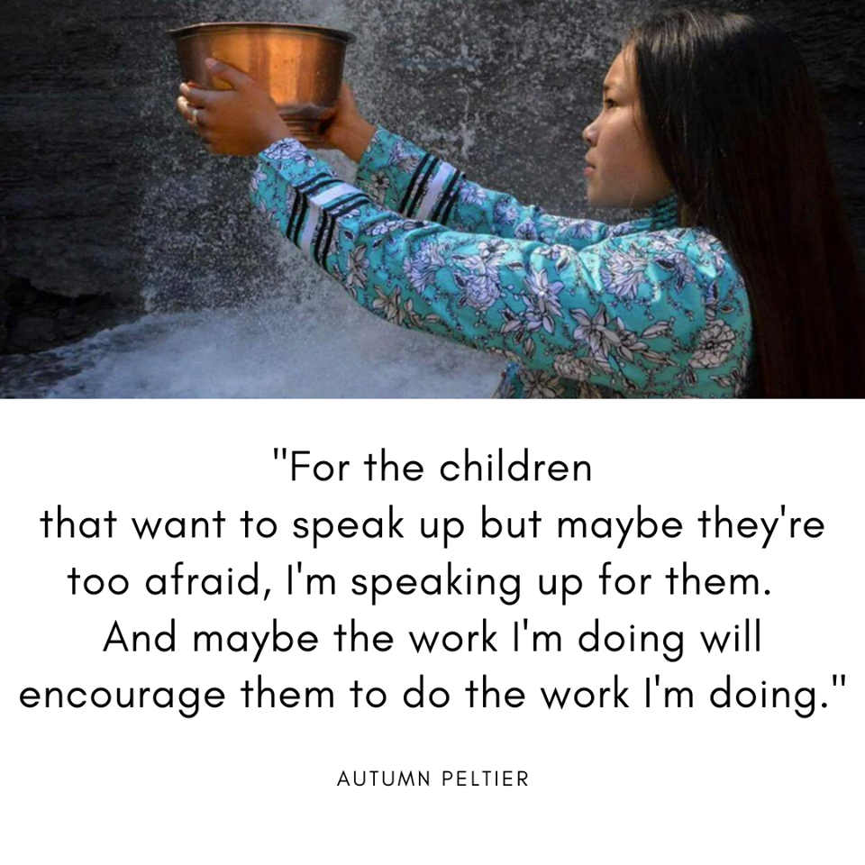 Autumn Peltier quote.