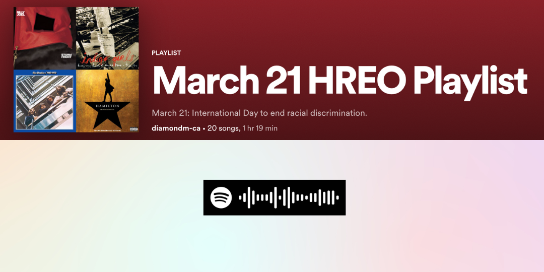 Graphic of Spotify playlist cover art.