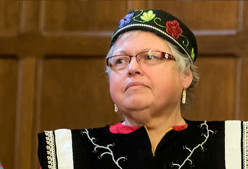 Kanonhsyonne/Janice Corinne Hill, Turtle Clan Mother: Queen's University.