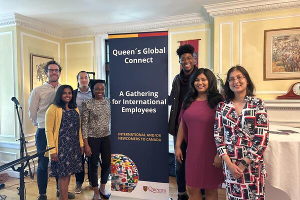 Group of staff at event for Queen's Global Connect