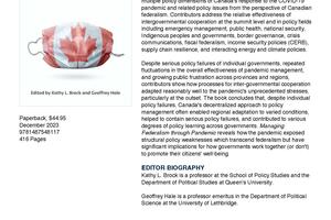 Flyer for Managing Federalism through Pandemic