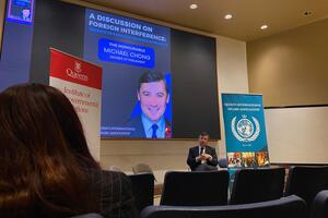 Picture of IIGR banner and Chong