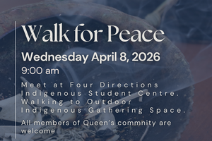 infographic for walk for peace with details and time