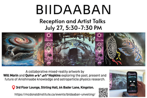 biidaaban mural opening reception event flyer