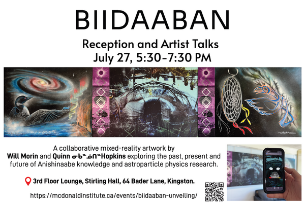 biidaaban mural opening reception event flyer