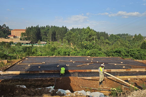 Factory under construction in Uganda
