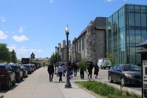 Youth tour of the Queen's Campus