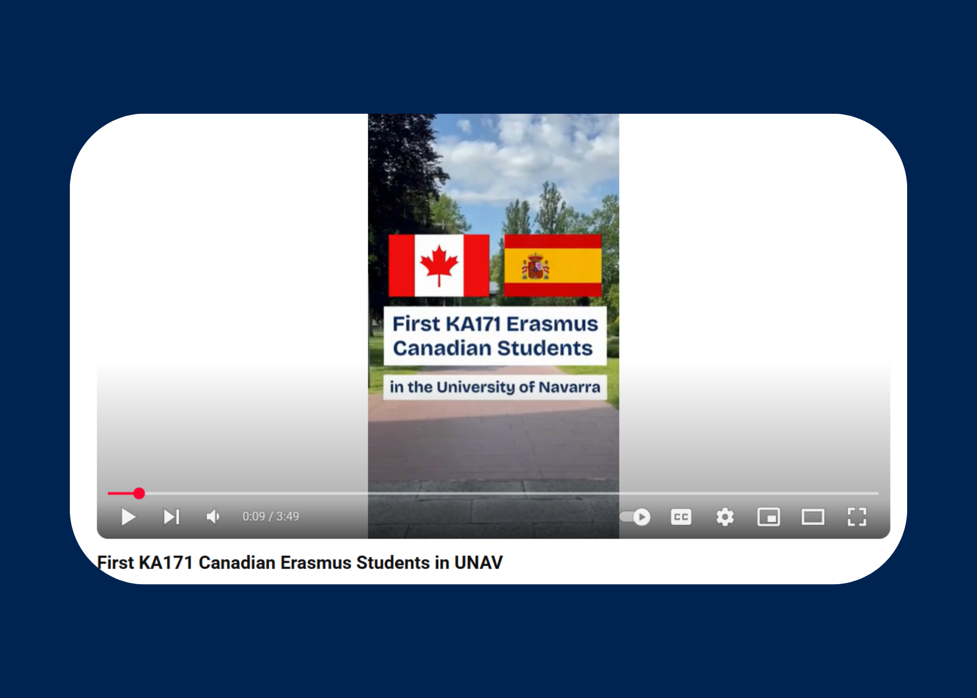 Screenshot of youtube