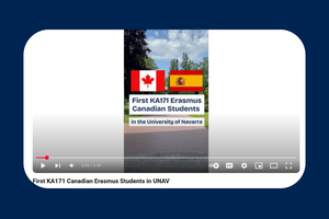 Screenshot of the youtube video of the #ErasmusPlus KA171