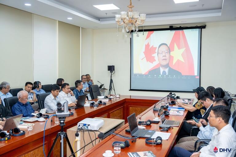 His Excellency, Mr. Pham Vinh Quang, the Ambassador of Vietnam to Canada, virtually addressed the attendees.