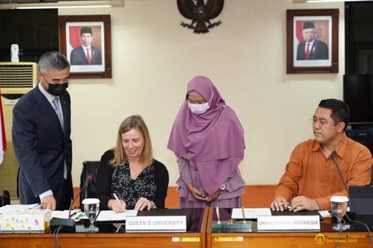 Queen's and Universitas Indonesia, Signing Ceremony 