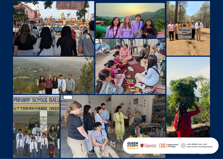 Queen's QES Scholars exploring India - meeting and observing local communities, visiting a primary school, exploring the enivornment.