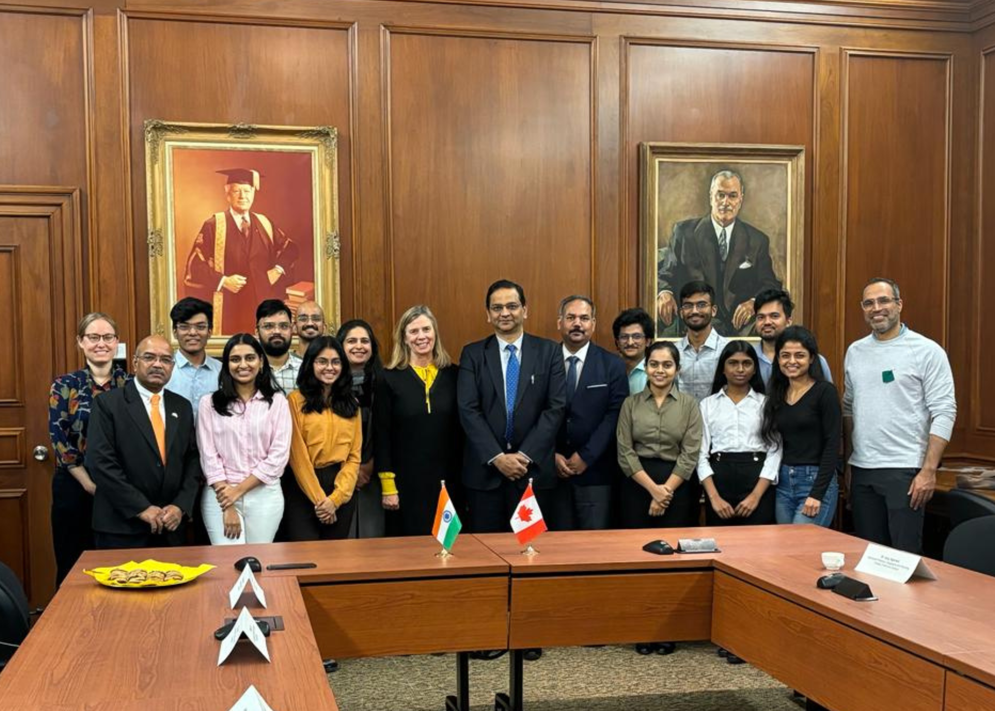 Students with Chinmoy Naik