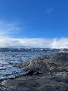 Water, rocks, and a cloudy day
