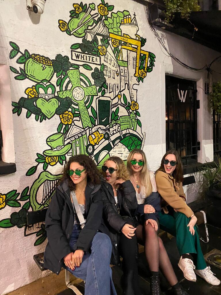 Valerie and friends on St Patrick's Day