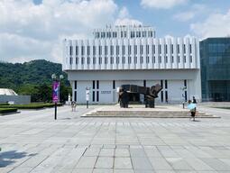 Local building and sculpture