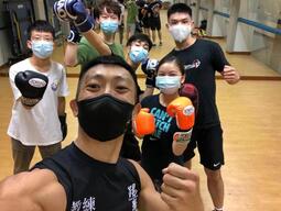 Students in a boxing class