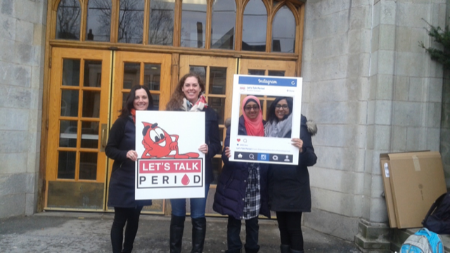Lab members representing Let's Talk Period