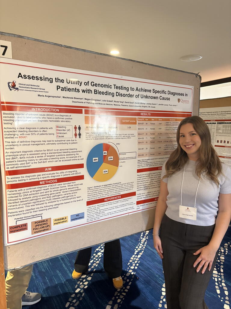 Maria Avgeropoulos presenting at QHS Research Day 2026