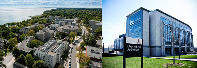 Queen's University campus and Chernoff Hall