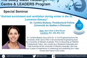 Special Seminar - Dr. Cynthia Bluteau
