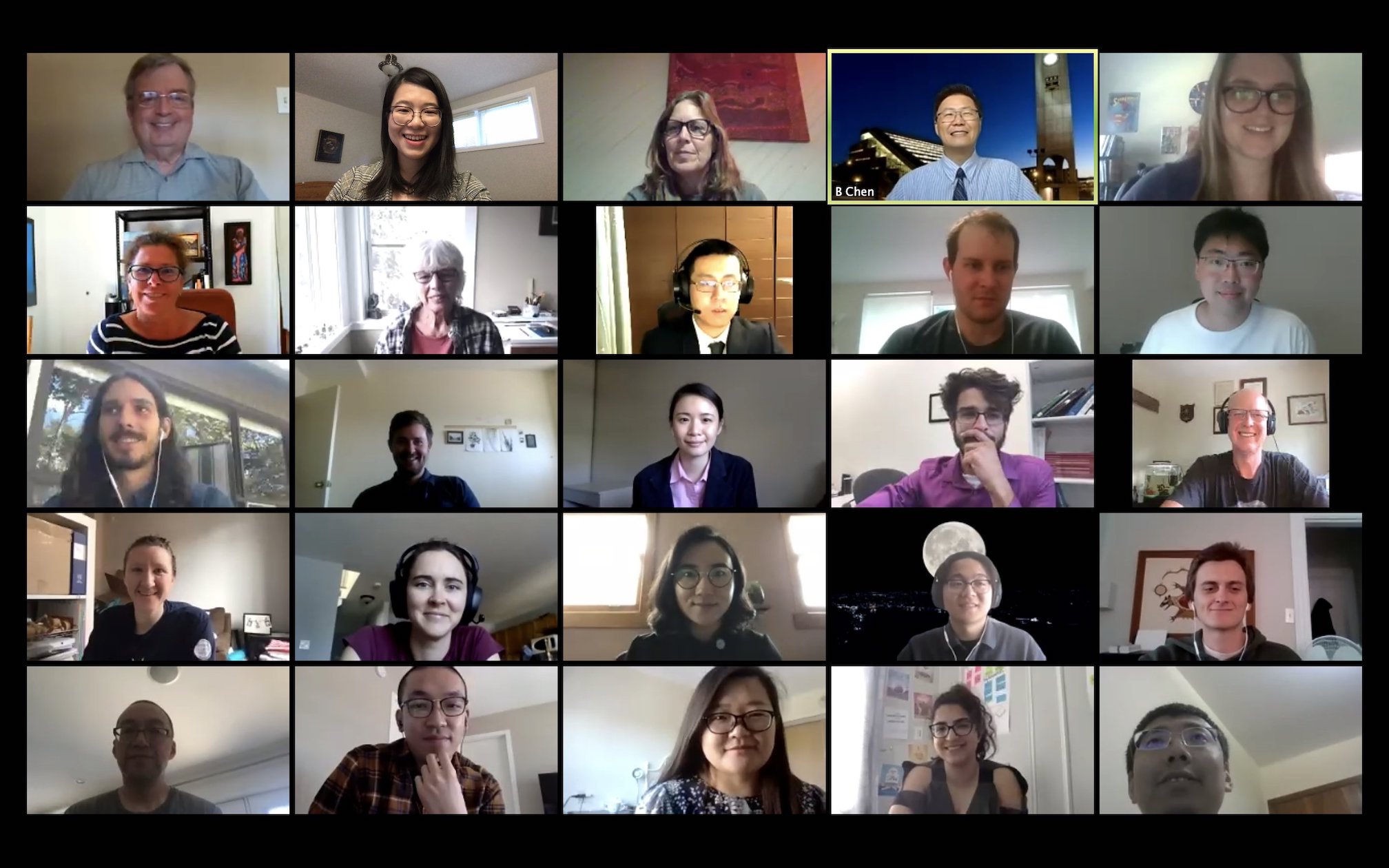 Group shot from the virtual symposium 