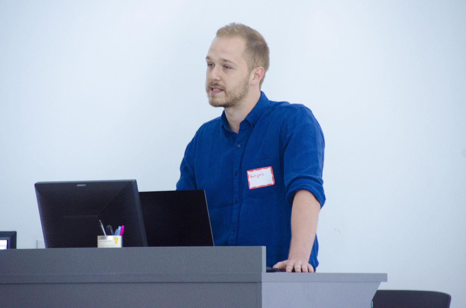 LEADERS student Francois Daudelin presents his research