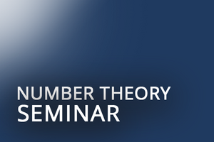 Number Theory Seminar