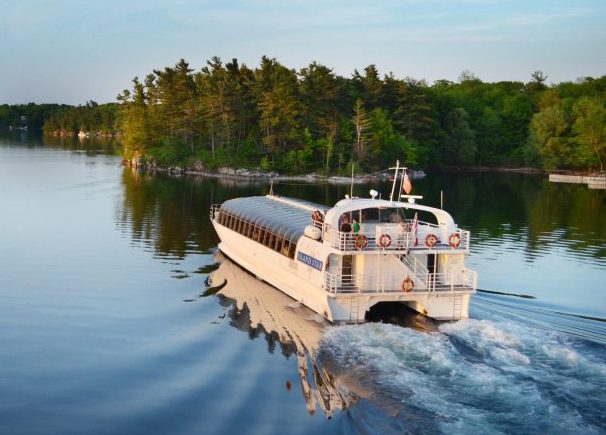 A boat on the St. Lawrence River