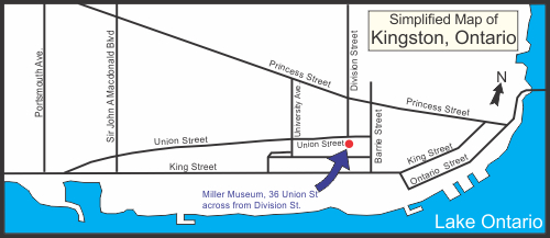 map of kingston showing museum location