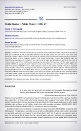 Public Banks + Public Water = SDG 6?