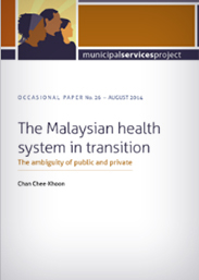 The Malaysian health system in transition: The ambiguity of public and private