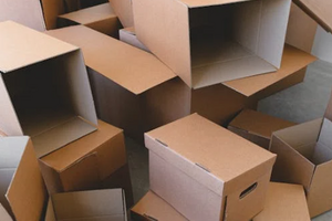 photo of empty boxes