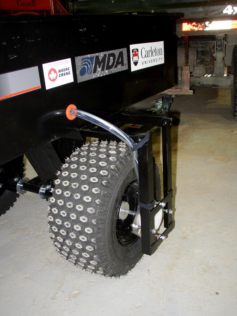 uGPS trailer with encoder.