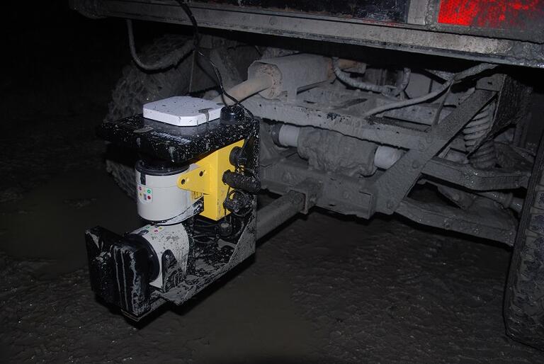 uGPS device on a vehicle.