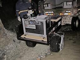 uGPS trailer underground.