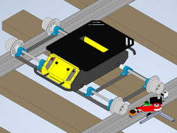 CAD drawing of the robot concept.